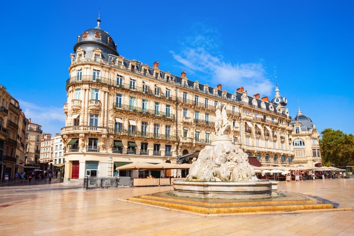 la fontaine des grâces à Montpellier