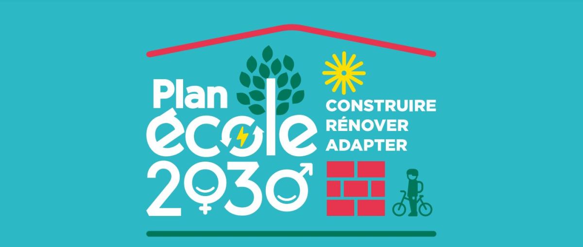 renovation énergétique écoles montpellier – le logo du plan ecole 2030