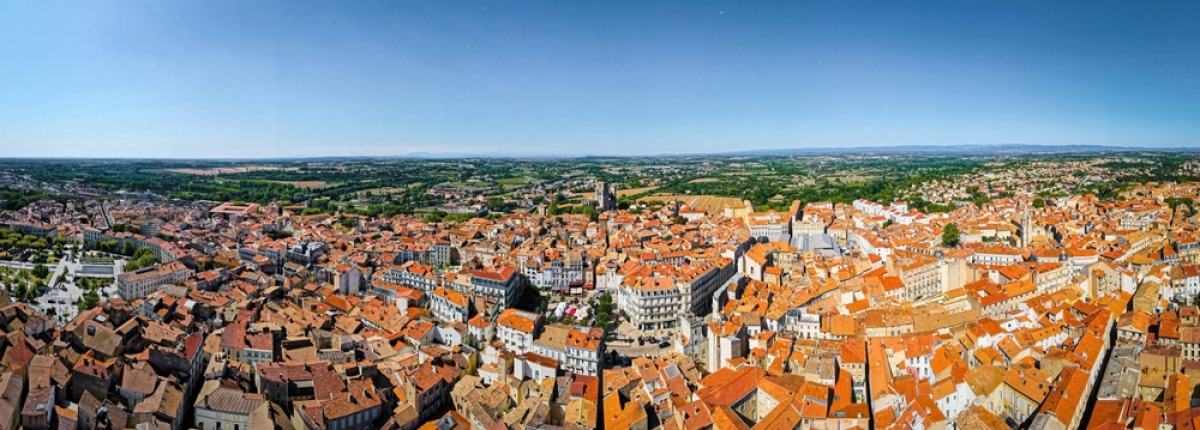 vivre à Béziers – vue aérienne de Béziers