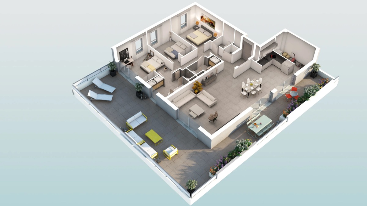 Programme neuf Perles d'Ô : Appartements neufs à Béziers référence 7395, aperçu n°3