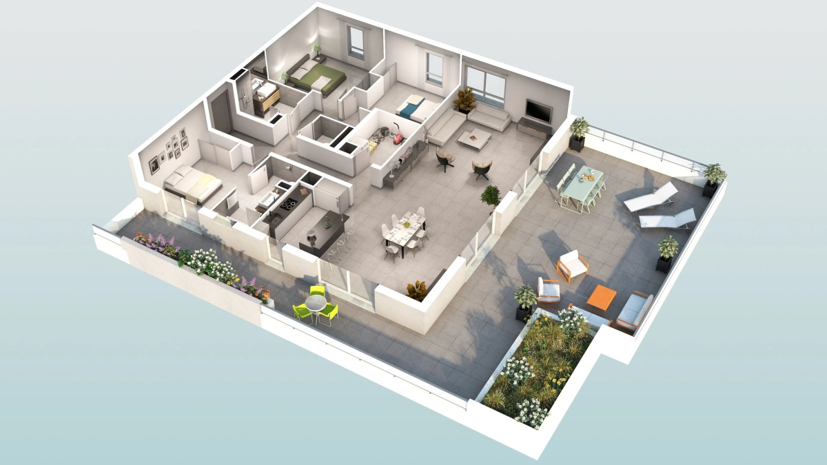 Programme neuf Perles d'Ô : Appartements neufs à Béziers référence 7395, aperçu n°4