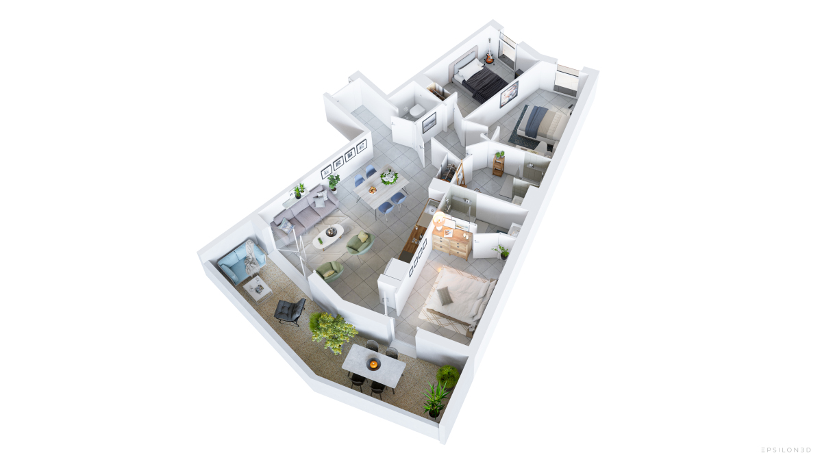 Programme neuf Cinq Sens : Appartements neufs à Béziers référence 7406, aperçu n°1