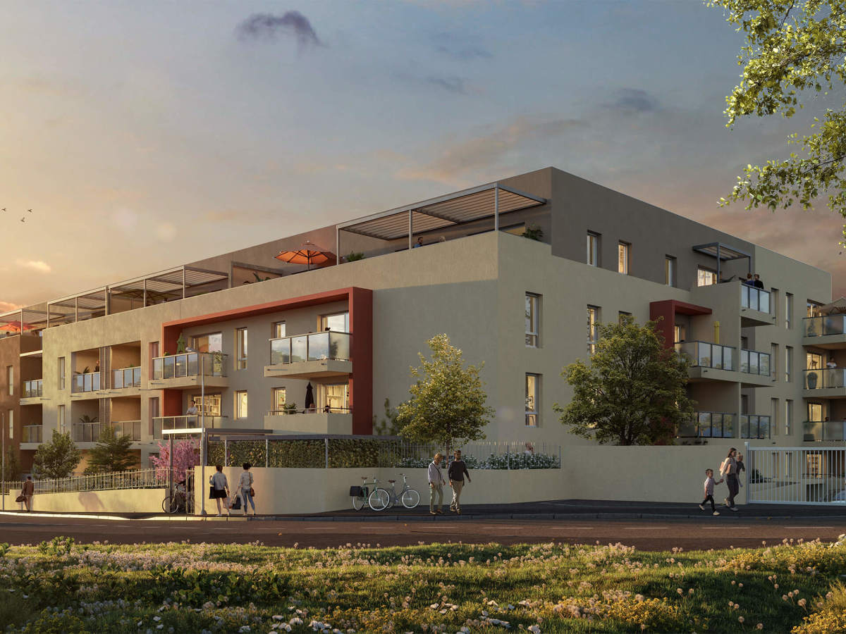 Programme neuf Terra Rossa : Appartements neufs à Nîmes référence 7528, aperçu n°7