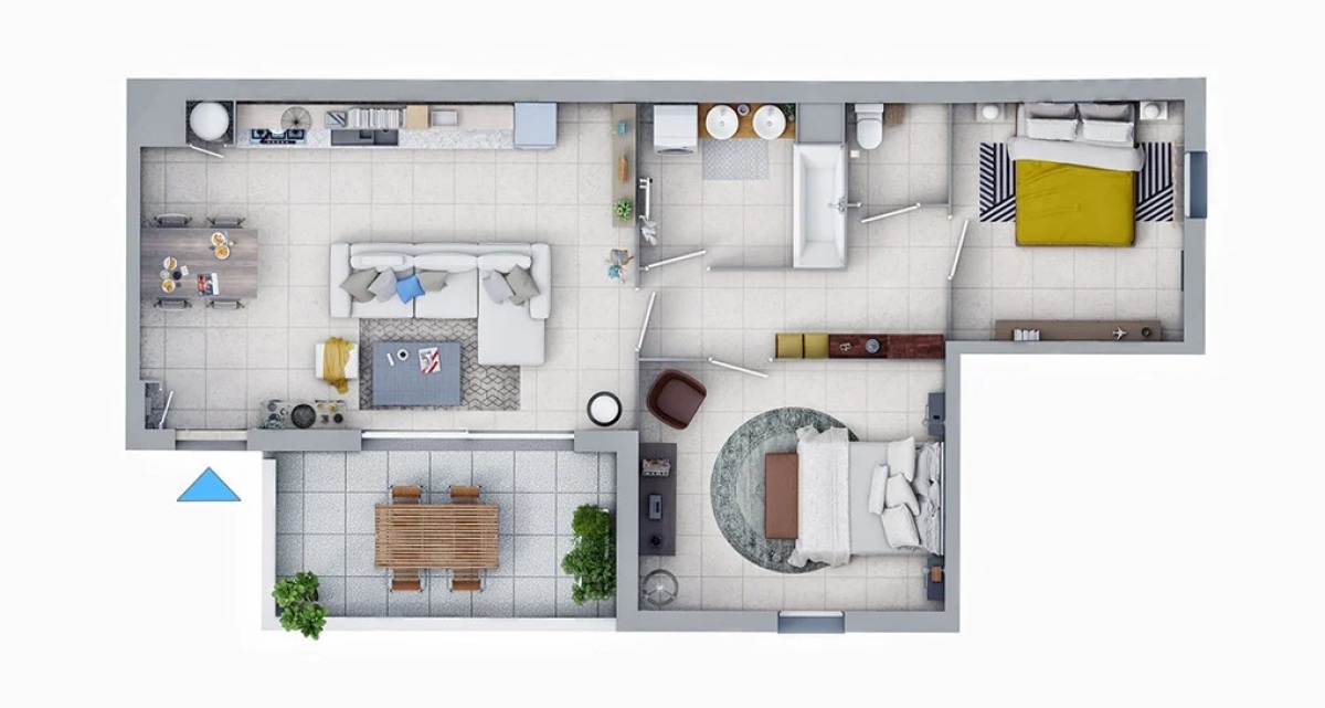Programme neuf Villa Coustiera : Appartements neufs à Nîmes référence 7538, aperçu n°1