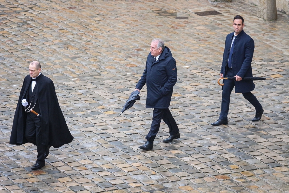 François Bayrou lors de la cérémonie d’hommage aux victimes françaises des attentats terroristes