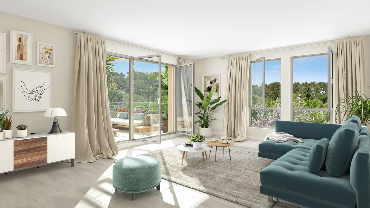 Programme neuf Clos Heraclea : Appartements neufs à Nîmes référence 7695, aperçu n°1