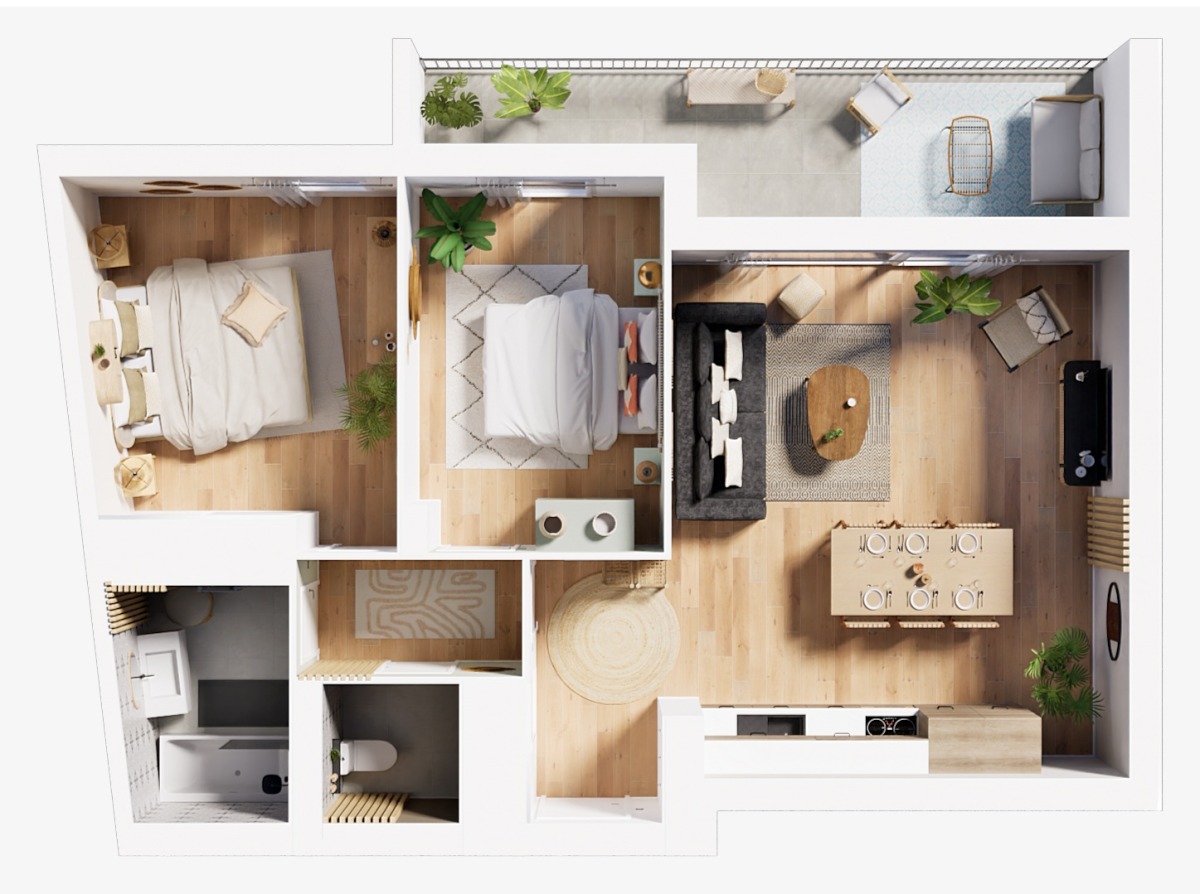 Programme neuf Village d'Or de Agde Chênes Blancs : Appartements neufs à Agde référence 7728, aperçu n°2