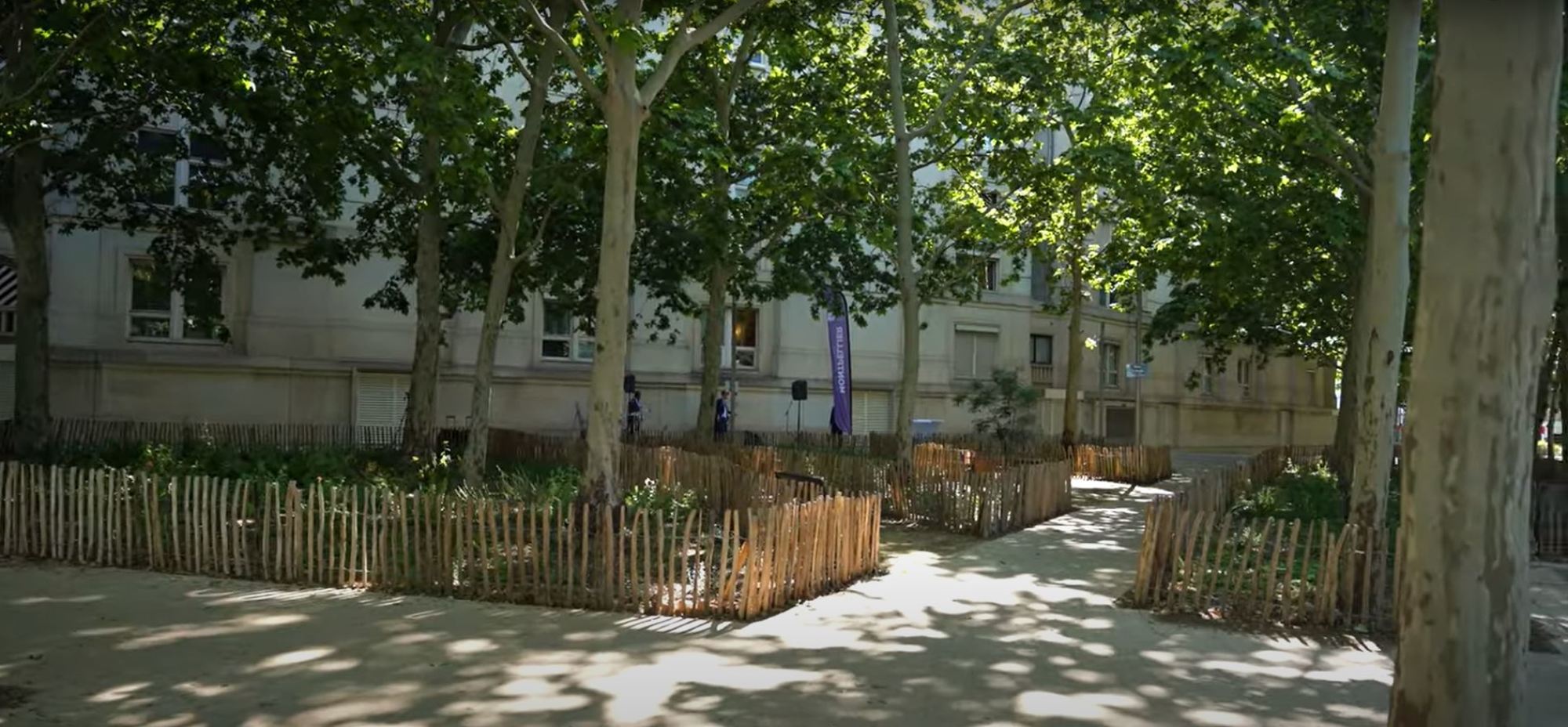 Îlots végétalisés Place Li Jieren