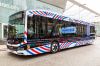 Le bustram de montpellier, design trois quarts avant