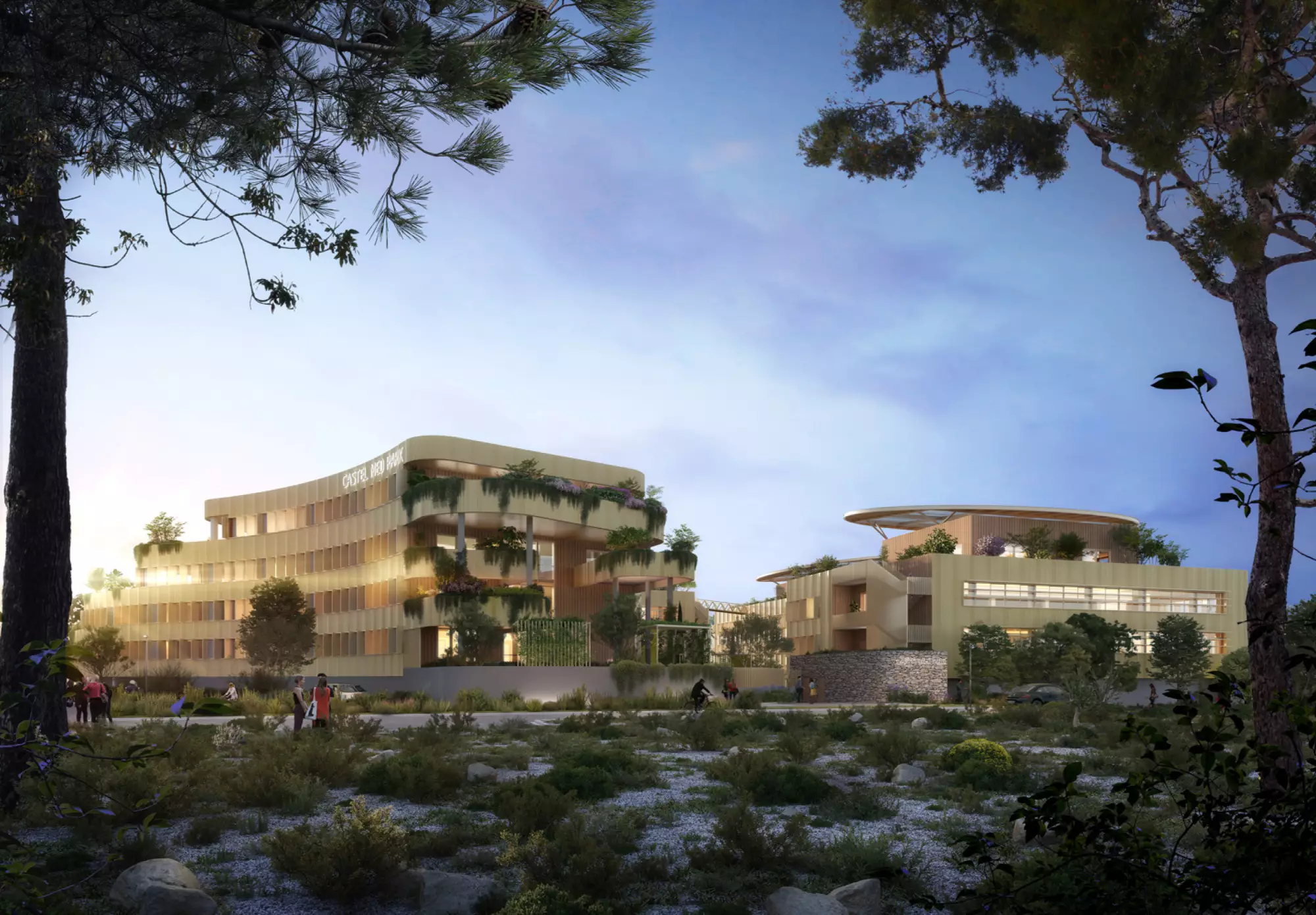 visuel exterieur castel med park