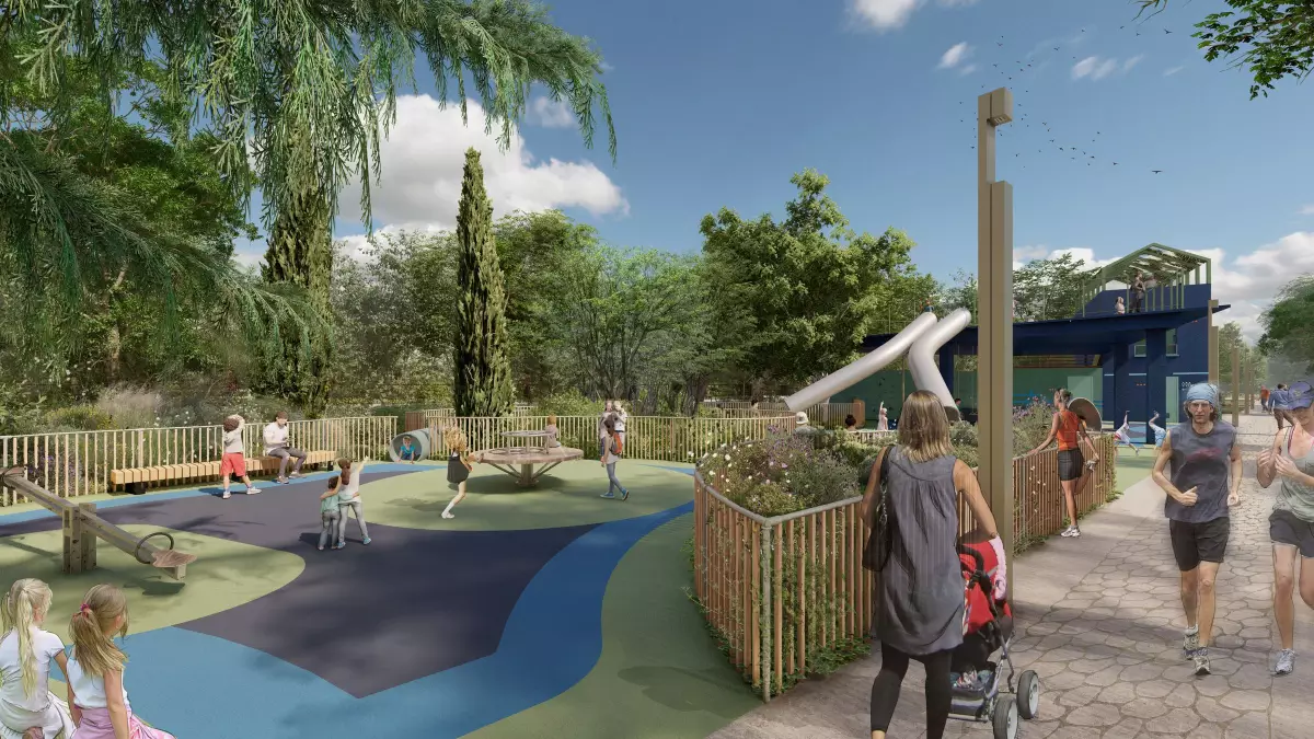 parc Jacques Chirac aire de jeux pour enfants