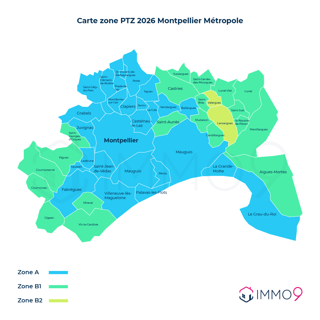 Zones PTZ Montpellier